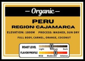 5lb bag Medium Peru (Organic)